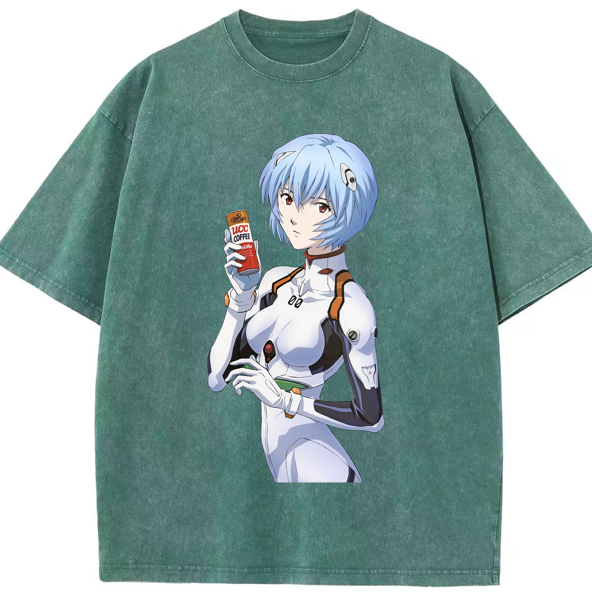 （画像用） EVA 新世紀エヴァンゲリオン 綿100% ヴィンテージ風 半袖Tシャツ（フロントプリント）